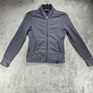 American Giant Jacket Womens Small Moto Full Zip Gray Heavyweight Sweatshirt